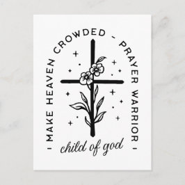 Christelijke citaten Kind van Gods Gebed Krijger Briefkaart