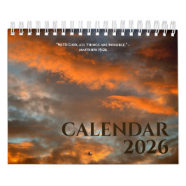 Christelijke citaten Moderne kalender 2026 foto's