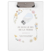 Christelijke clipboard - "Je bent het zout van de  Klembord (Voorkant)