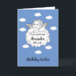 Christelijke Cloud Angel blij met 90ste verjaardag Kaart<br><div class="desc">Gelukkige verjaardag voor een echte engel. Alle tekst kan eenvoudig worden bewerkt met behulp van de meegeleverde sjabloon. Deel je oprechte gedachten met iemand die heel speciaal is. Onderdeel van het "Angel" assortiment van feestartikelen en geschenken.</div>
