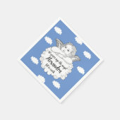 Christelijke Cloud Angel blij met 90ste verjaardag Servet (Hoek)