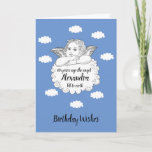 Christelijke Cloud Angel Happy 80th Birthday Kaart<br><div class="desc">Gefeliciteerd met je verjaardag voor een echte engel. Al tekst wordt gemakkelijk uitgegeven gebruikend de verstrekte sjabloon. Deel je oprechte gedachten met iemand heel speciaal. Een deel van de "Angel"-reeks van partijbenodigdheden en geschenken.</div>