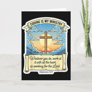 Christelijke codeur Coderen is mijn bediening Prog Kaart