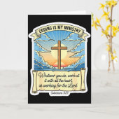 Christelijke codeur Coderen is mijn bediening Prog Kaart (Gele Bloem)