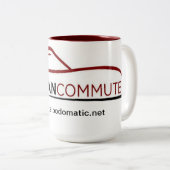 Christelijke commutatie-Mok Tweekleurige Koffiemok (Voorkant rechts)