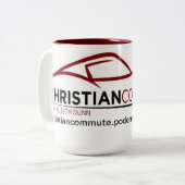 Christelijke commutatie-Mok Tweekleurige Koffiemok (Voorkant links)