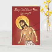 Christelijke condoleancekaart kaart (Gele Bloem)