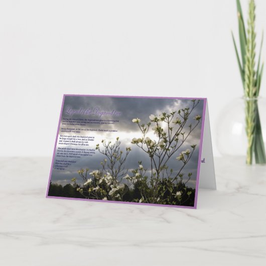 Christelijke condoleancekaart kaart (Voorkant)