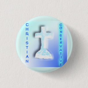 Christelijke Conservatieve Partij Logo Ronde Button 3,2 Cm