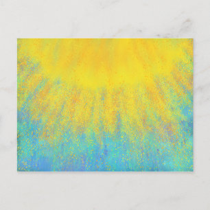 Christelijke contemhedendaagse moderne kunst briefkaart