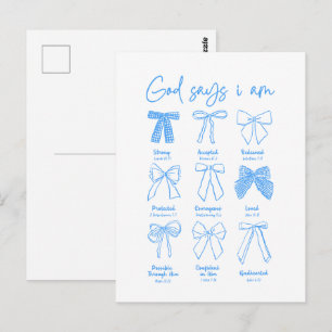 Christelijke Coquette God Zegt Ik Ben Briefkaart
