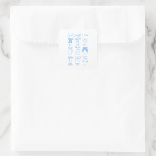 Christelijke Coquette God Zegt Ik Ben Vierkante Sticker