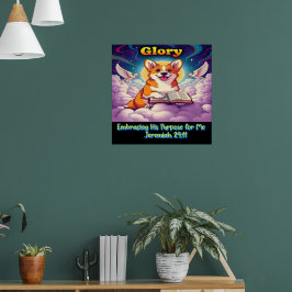 Christelijke Corgi Omarmt Zijn Doel Voor Mij  Poster