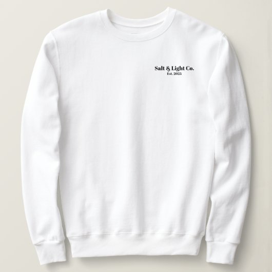 Christelijke Crewneck Trui (Design voorkant)