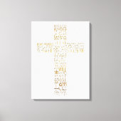 Christelijke Cross Bible verzen - Canvas print (Voorkant)