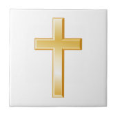 Christelijke Cross Ceramic Tile Tegeltje (Voorkant)