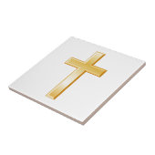 Christelijke Cross Ceramic Tile Tegeltje (Zijkant)
