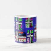 Christelijke Cross Collage Multi Color van JudyMar Koffiemok (Center)