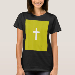 Christelijke Cross Crucifix Green Background Jesus T-shirt