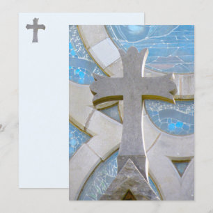Christelijke Cross Flat Kaart