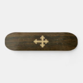 Christelijke Cross Fleury Maple op Rosewood Persoonlijk Skateboard (Horizontaal)