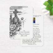 Christelijke Cross Funeral Memorial Heilige Kaart  (Bureau)