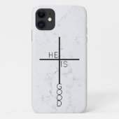 Christelijke Cross Modern Minimalist Marble Abstra Case-Mate iPhone Case (Achterkant)
