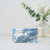 Christelijke Cross Sky Sunlight Visitekaartje (Staand voorkant)