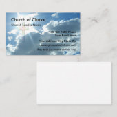 Christelijke Cross Sky Sunlight Visitekaartje (Voorkant / Achterkant)