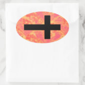 Christelijke Cross Stickers Sunrise Kleur Achtergr (Tas)