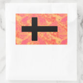 Christelijke Cross Stickers Sunrise Kleur Achtergr (Tas)