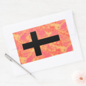 Christelijke Cross Stickers Sunrise Kleur Achtergr (Envelop)