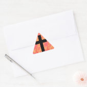Christelijke Cross Stickers Sunrise Kleur Achtergr (Envelop)