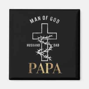 Christelijke Cross Vaders Dag Papa Man Vader God Magneet
