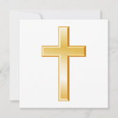 Christelijke crossaankondigingen/uitnodigingskaart (Voorkant)