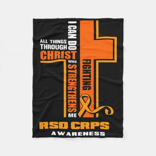 Christelijke Crps Warrior Fighter Rsd Crps Bewusth Fleece Deken (Voorkant)