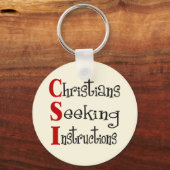 CHRISTELIJKE CSI-acronymn Sleutelhanger (Voorkant)