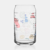 Christelijke dagelijkse herinneringen Bijbelverzen Blikvorm Glas (Rechts)