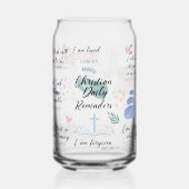 Christelijke dagelijkse herinneringen Bijbelverzen Blikvorm Glas (Links)