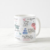 Christelijke dagelijkse herinneringen koffiemok (Voorkant rechts)