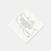 Christelijke Daisy Flower Bible Quote Servetten (Hoek)