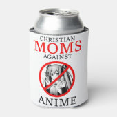 Christelijke dammen tegen animme Funny Meme Blikjeskoeler (Blikje Voorkant)