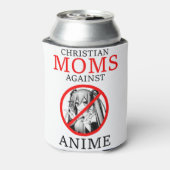 Christelijke dammen tegen animme Funny Meme Blikjeskoeler (Blikje Achterkant)