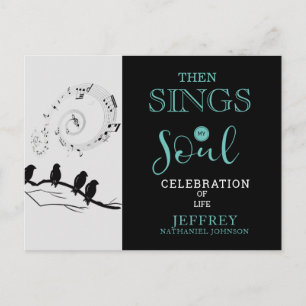 Christelijke Dan Zingt Mijn Ziel Viering Van Het L Briefkaart