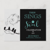 Christelijke Dan Zingt Mijn Ziel Viering Van Het L Briefkaart (Voorkant)