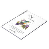 Christelijke Dankbaarheid Bijbelvers kolibrie Notitieboek (Linkerzijde)