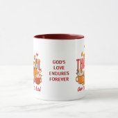 Christelijke DANKBARE pompoen Thanksgiving Mok (Midden)