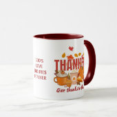 Christelijke DANKBARE pompoen Thanksgiving Mok (Voorkant rechts)