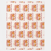 Christelijke DANKBARE THANKSGIVING Pompoen Latte Fleece Deken (Voorkant)