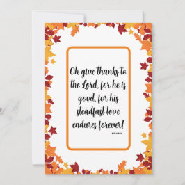 Christelijke Dankdag Feestdagenkaart